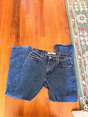 Classic Dark Wash Straight Leg Levi’s Jeans